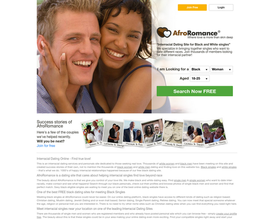 interracial dating websites gratis Het grappige zeggen voor het dateren van plaatsen