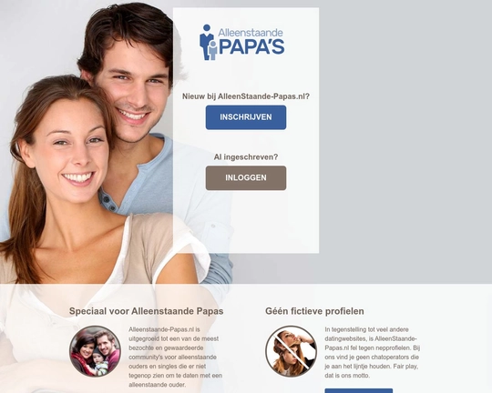 Alleenstaande papas Logo